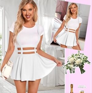 Cutout Skater Dress